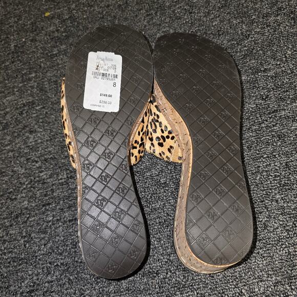Donald J Pliner Leopard Print Cork Wedge Sandals Size 8 – NWT, Chic, On-Trend - Picture 5 of 7